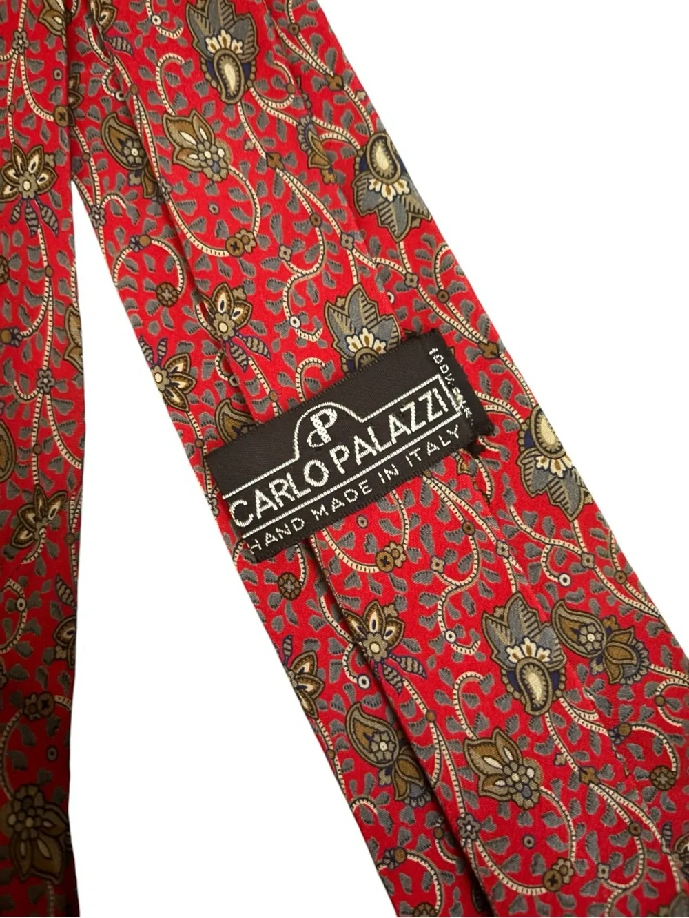 CARLO PALAZZI silk vintage tie